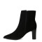 Botas de Mujer Bottero Caña Baja En Punta de Cuero Negro