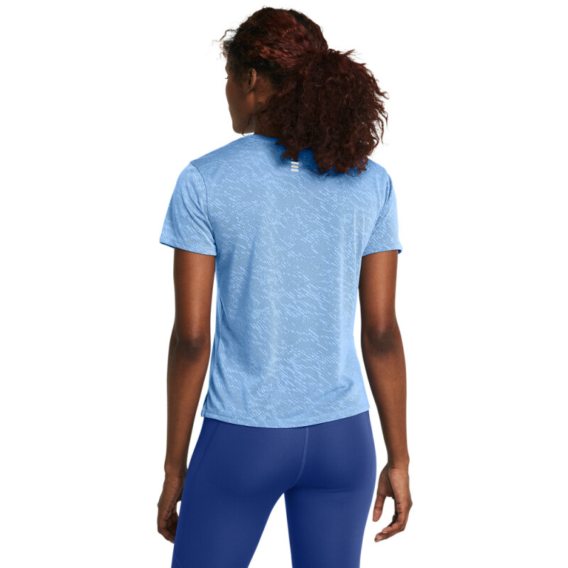 UA Launch Camo Shortsleeve-BLU BLU-465