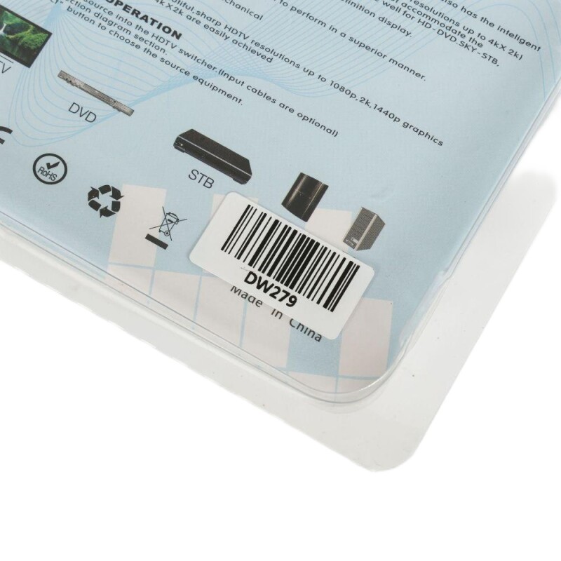Cable switch HDMI 4K Ultra HD 5 en 1 control remoto Cable switch HDMI 4K Ultra HD 5 en 1 control remoto