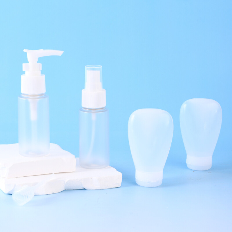 Set Botellas De Viaje Y Neceser - 6 Piezas Set Botellas De Viaje Y Neceser - 6 Piezas