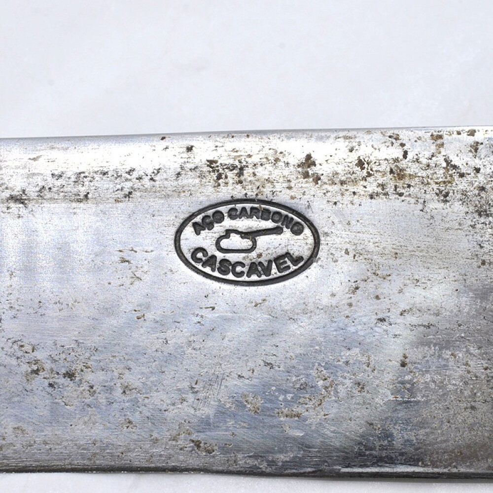 Cuchillo Hoja Cascavel 30 Cm. Cabo Madera Y Hueso. Usado Cuchillo Hoja Cascavel 30 Cm. Cabo Madera Y Hueso. Usado