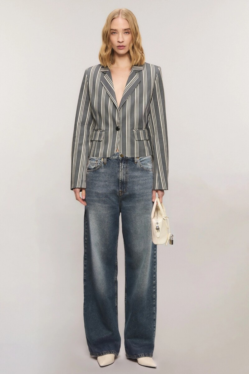 JEANS IRONY LOOSE DIRTY Azul