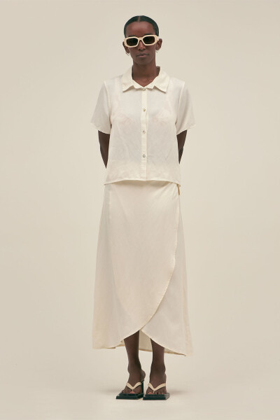 SHORT SLEEVE SHIRT Cream
