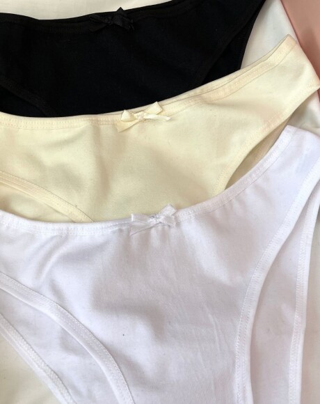 Kit 3 Bombachas Cotton Kit 3 Bombachas Cotton