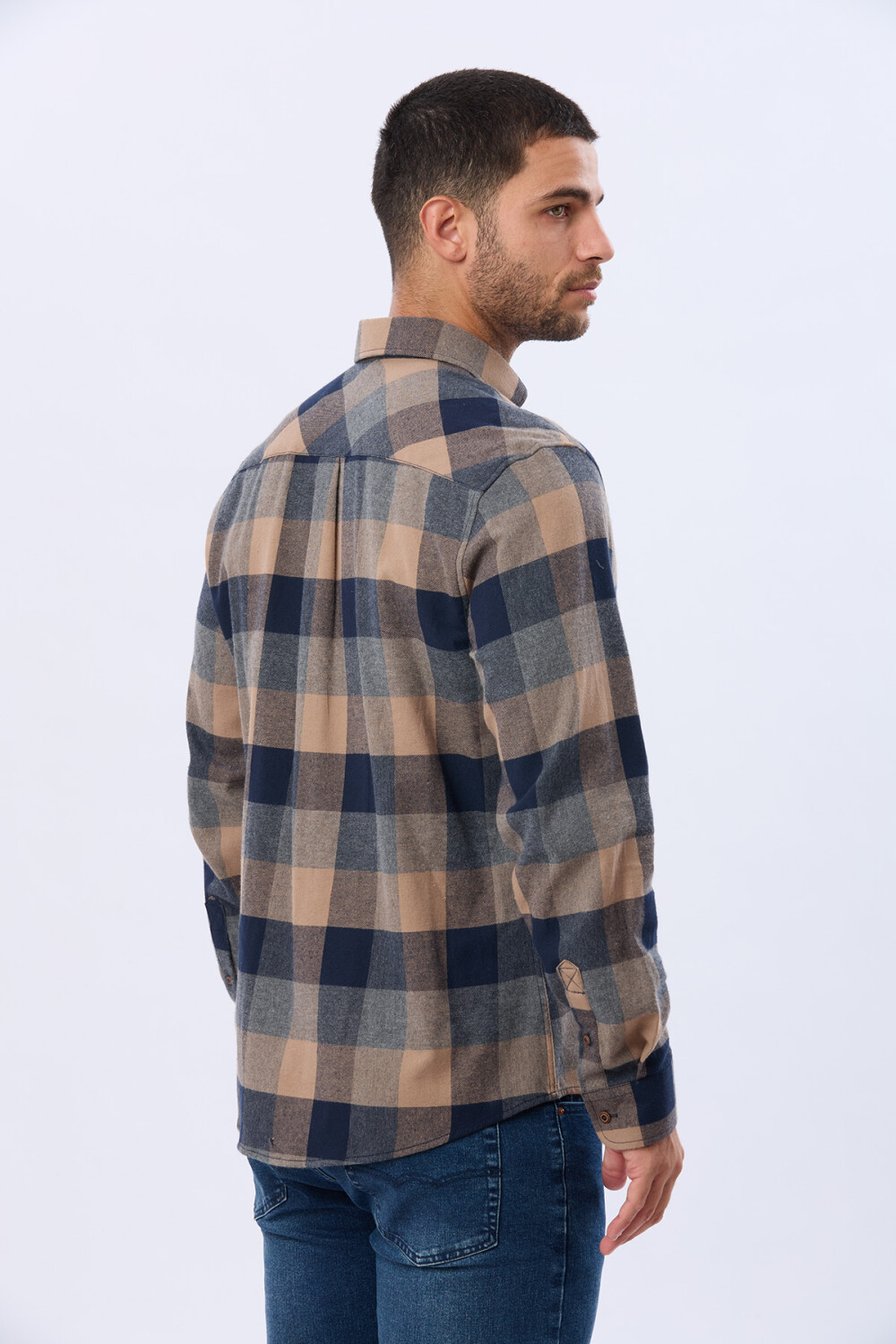 CAMISA DE VIYELA Gris