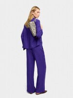 Pantalón Fluido Con Efecto Arrugado violeta