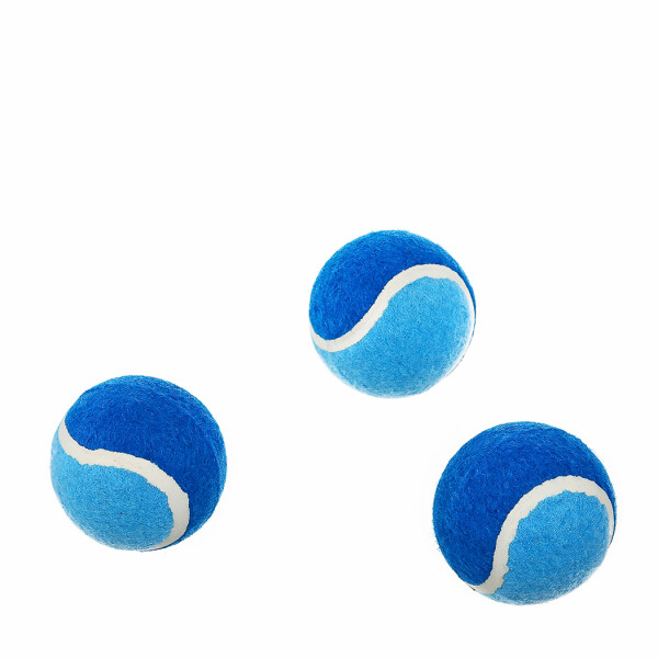 Set pelotas para mascota 3 pcs azul