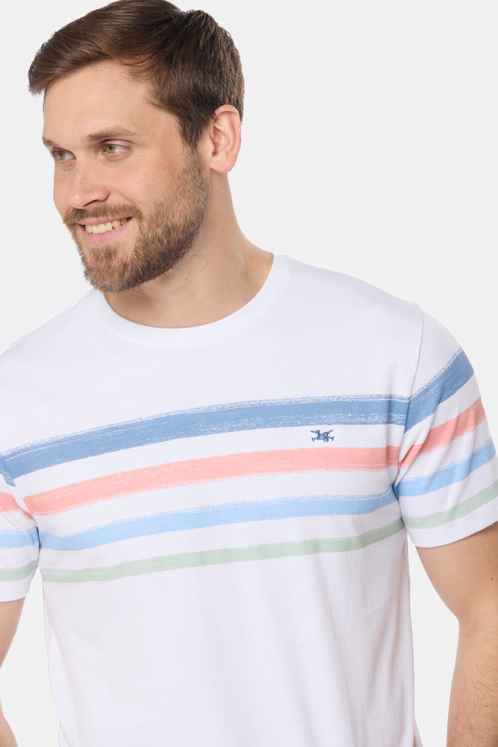 REMERA RAYADA Blanco