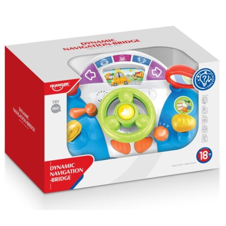 Juguete Volante Infantil Huanger Luces y Sonidos CELESTE