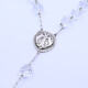 Rosario antiguo de cristal y plata 925. Rosario antiguo de cristal y plata 925.