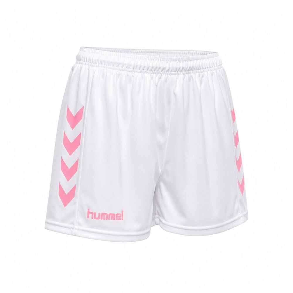 SHORT ENTRENAMIENTO MUJER BLANCO/ROSADO