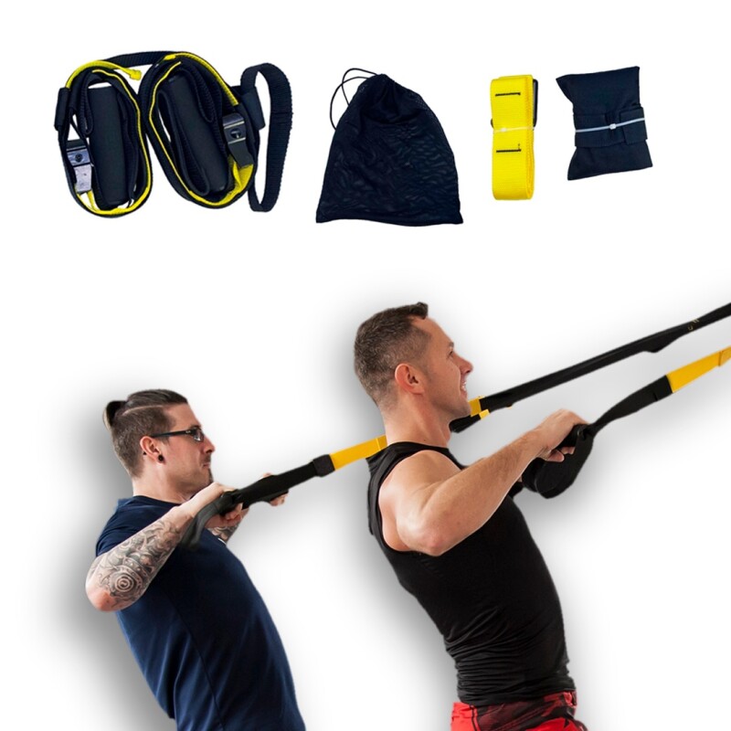 Bandas de Suspensión Athletic Tipo Trx/Set Amarillo