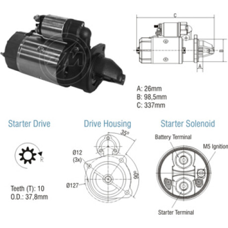 ARRANQUE - AGRALE VW TRUCKS MWM 4.10 12V 10D BOSCH ZM ARRANQUE - AGRALE VW TRUCKS MWM 4.10 12V 10D BOSCH ZM