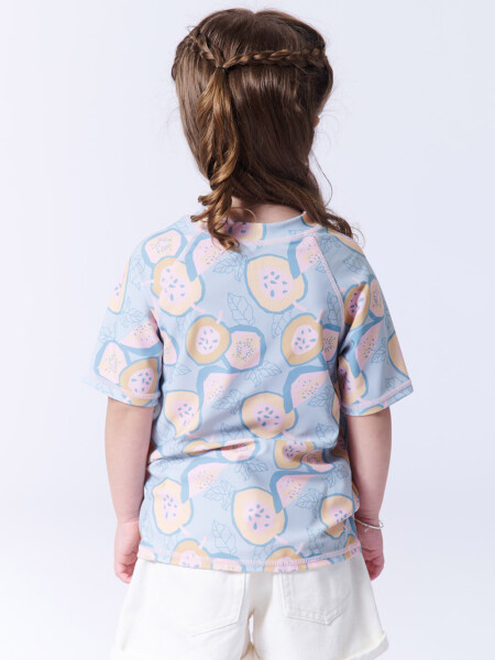 Remera manga corta uv estampa frutas Frutas Verde