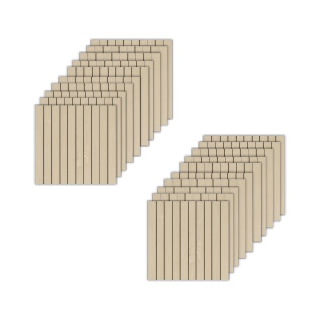 Placas autoadhesivas simil WPC 60x60cm X 20 Beige