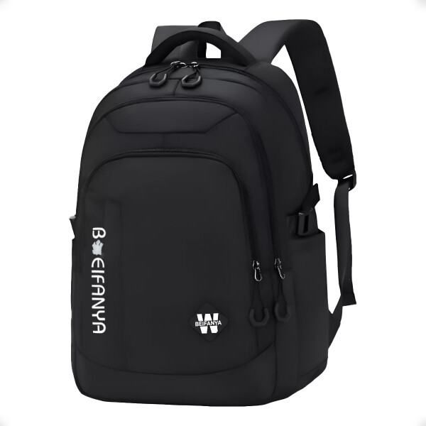 Bolso Mochila Escolar Liceo facultad y Viaje Impermeable Negro