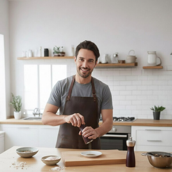 Set X2 Molinillo Salero Pimentero Acero Inoxidable Mr Rudolf Color Marrón