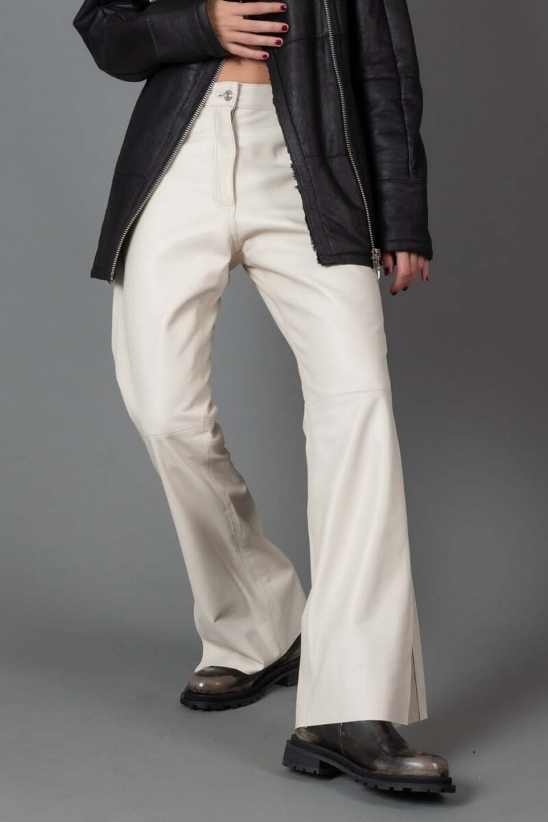 Pantalón de cuero Natural