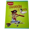 CUADERNO MAPED RAYADO DE 96 HOJAS TAPA DIVERSION A LA VISTA
