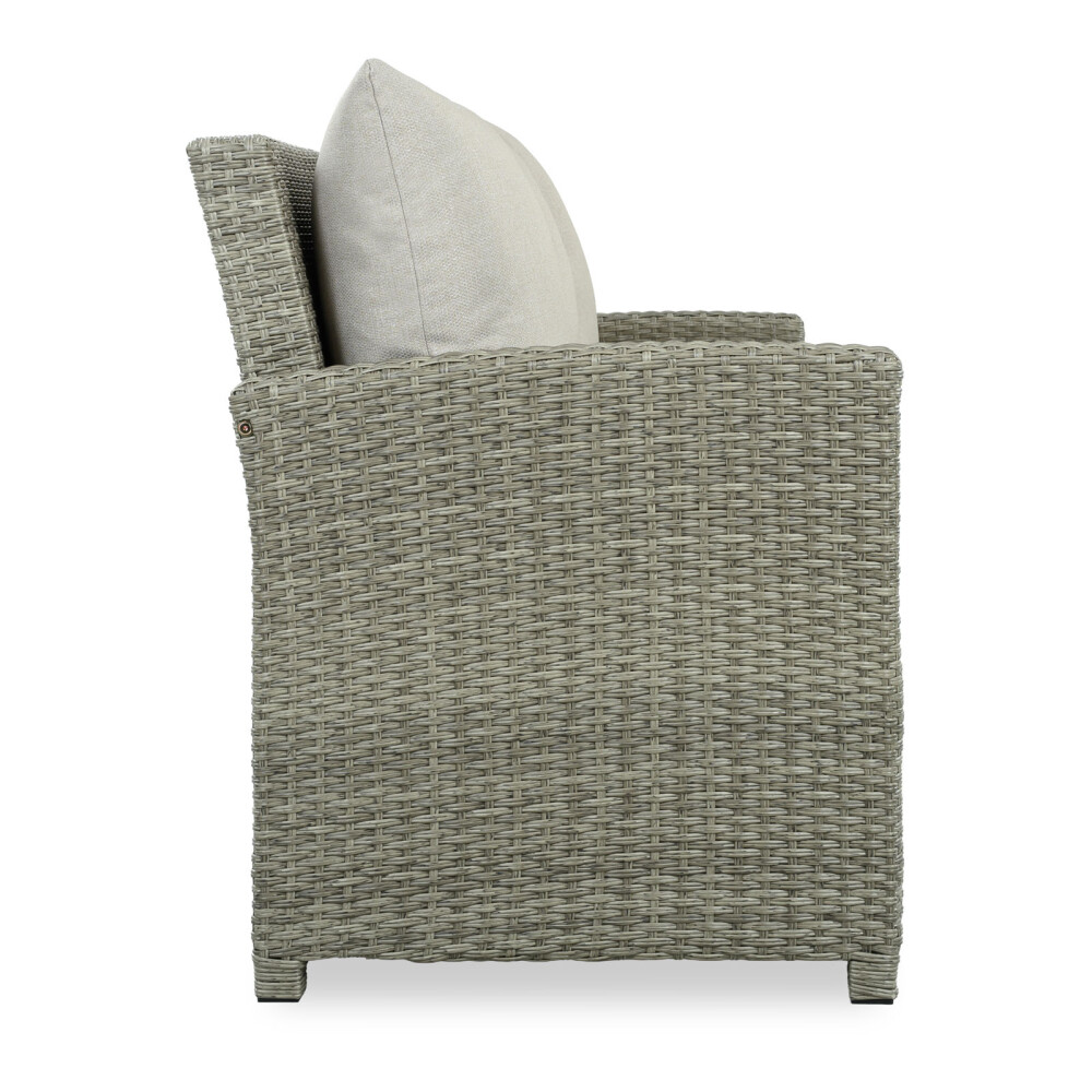 SET DE COMEDOR RATTAN-SINTETICO NATURAL-BEIGE MALIBU