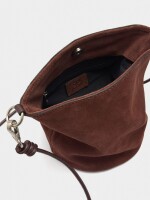 Bolso Bucket De Piel Con Bandolera burdeos
