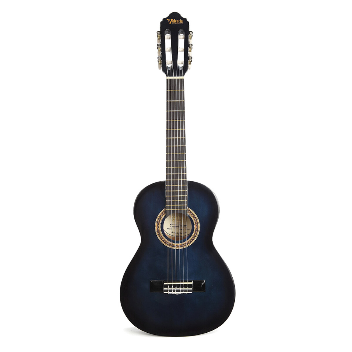 Guitarra Clasica Valencia Vc101 Niño 1/4 Azul 