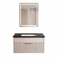 CONJUNTO DE BAÑO HABITARE MODELO SY2018-80 / MUEBLE + BACHA + ESPEJO C/ LUZ LED - 80 cm Conjunto De Baño Habitare Modelo Sy2018-80 / Mueble + Bacha + Espejo C/ Luz Led - 80 Cm