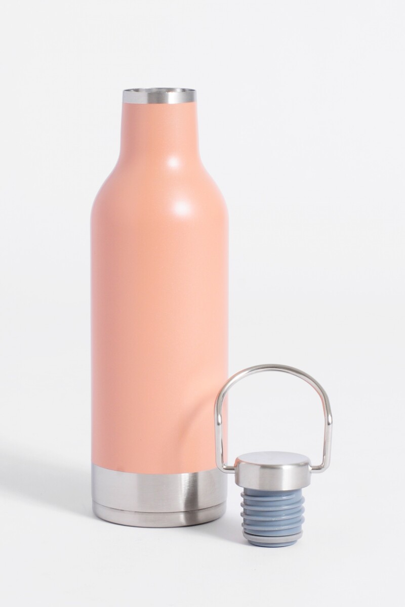 Botella termica con tapa 500 ml rosa