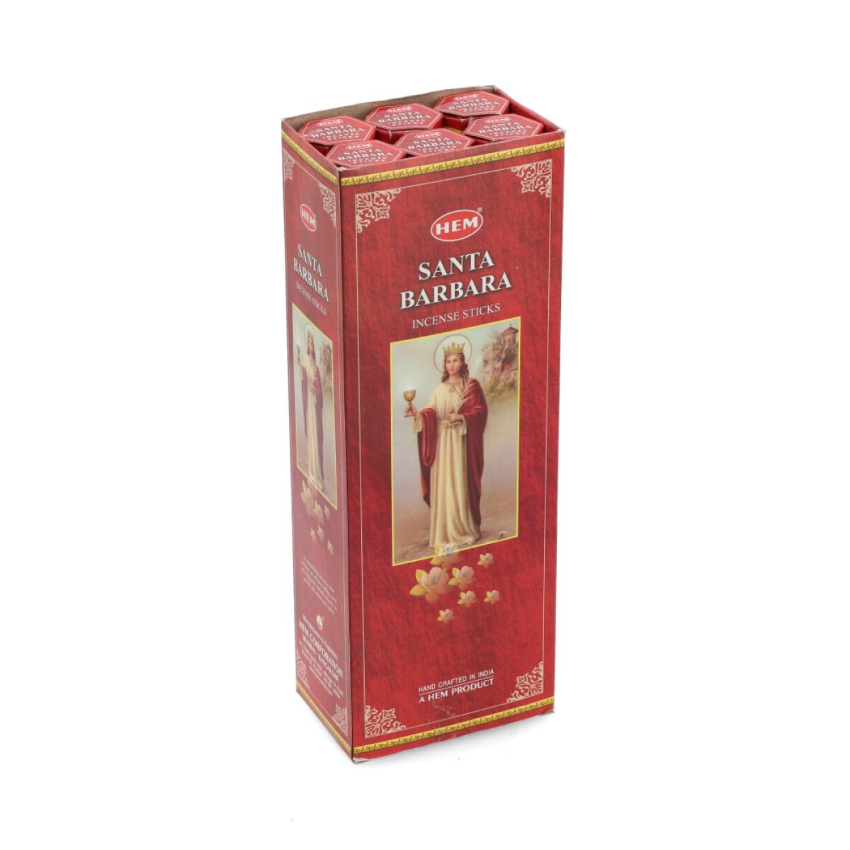 INCIENSO HEM CAJA HEXAGONAL X6 - Santa Barbara 