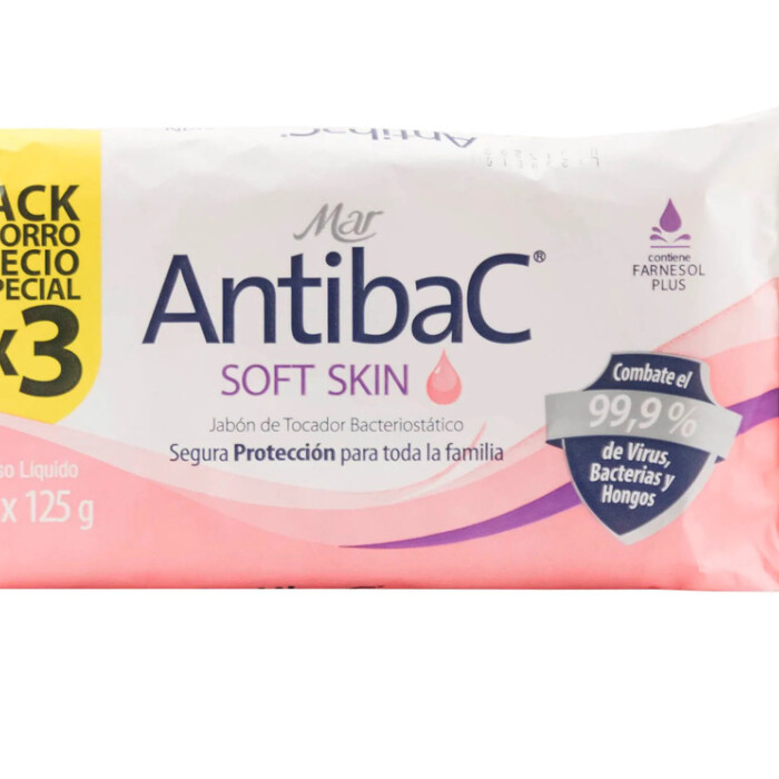 MAR ANTIBAC JABON SOFT SKIN X 3 UNID única