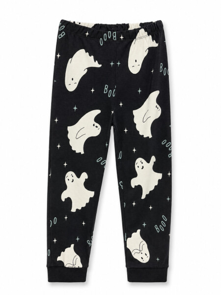 PIJAMA CONJUNTO REMERA Y PANTALON NEGRO