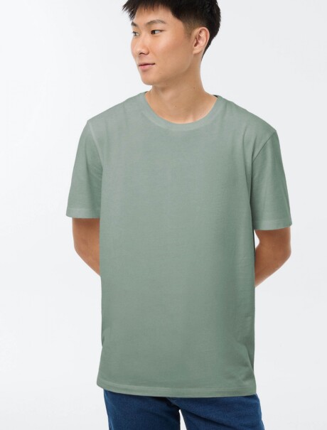 CAMISETA BÁSICA UNISSEX REGULAR WORLD VERDE