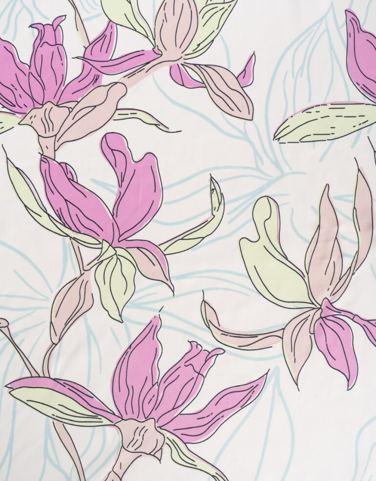 Pañuelos Raso Flores Pañuelo Estampado - Combinacion Multicolor