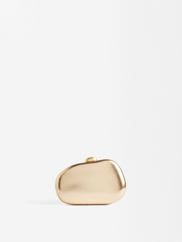 Clutch De Fiesta Metalizado dorado