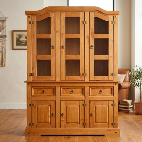 Cristalero Corona 3 Puertas Caramelo CH9186C Cristalero Corona 3 Puertas Caramelo CH9186C