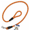Correa Para Perro Largo Total 1.3 mts Refractaria NARANJA
