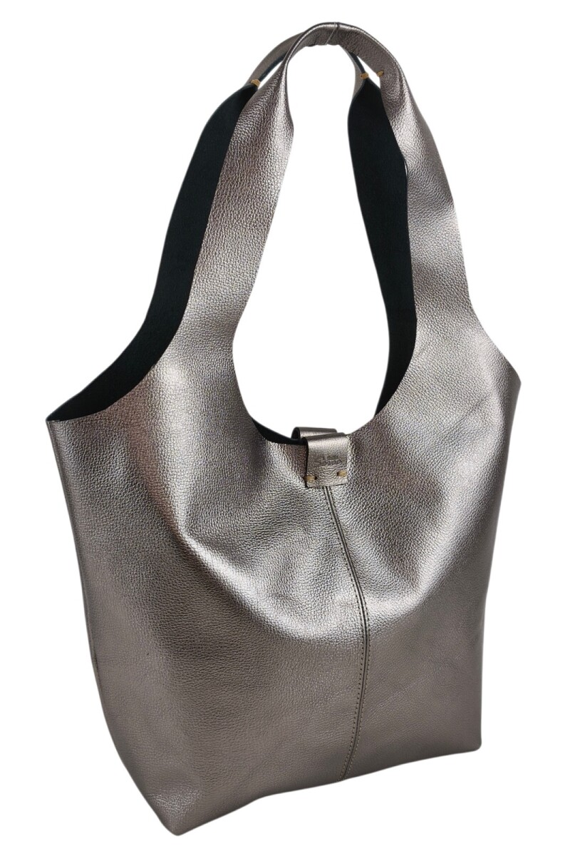 Tote Bag de Cuero Genuino Peltre