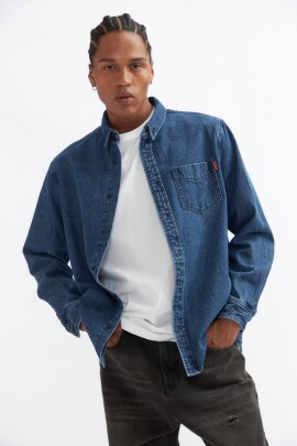 CAMISA VIALONGA AZUL OSCURO