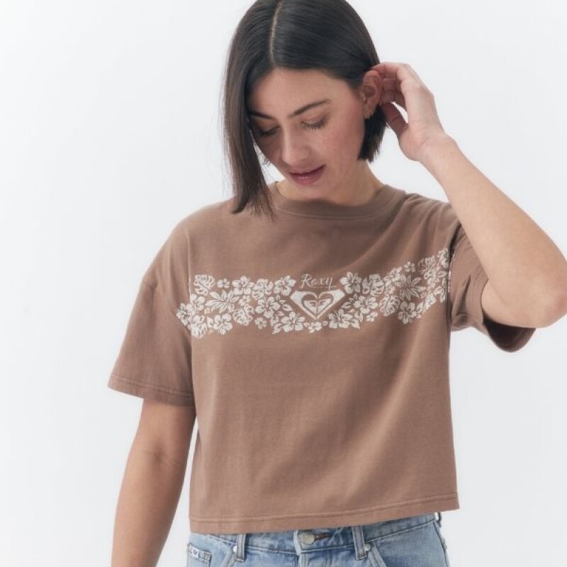 Remera Roxy con estampa Marron
