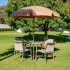MESA JARDIN DE DISEÑO EN ALUMINIO 1.20 mts BLANCO