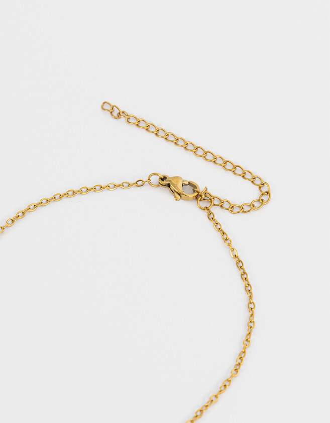 Cadena Corta con Dije Acero quirúrgico Cadena Corta Con Dije Acero Quirúrgico - Dorado