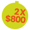 2 x 800
