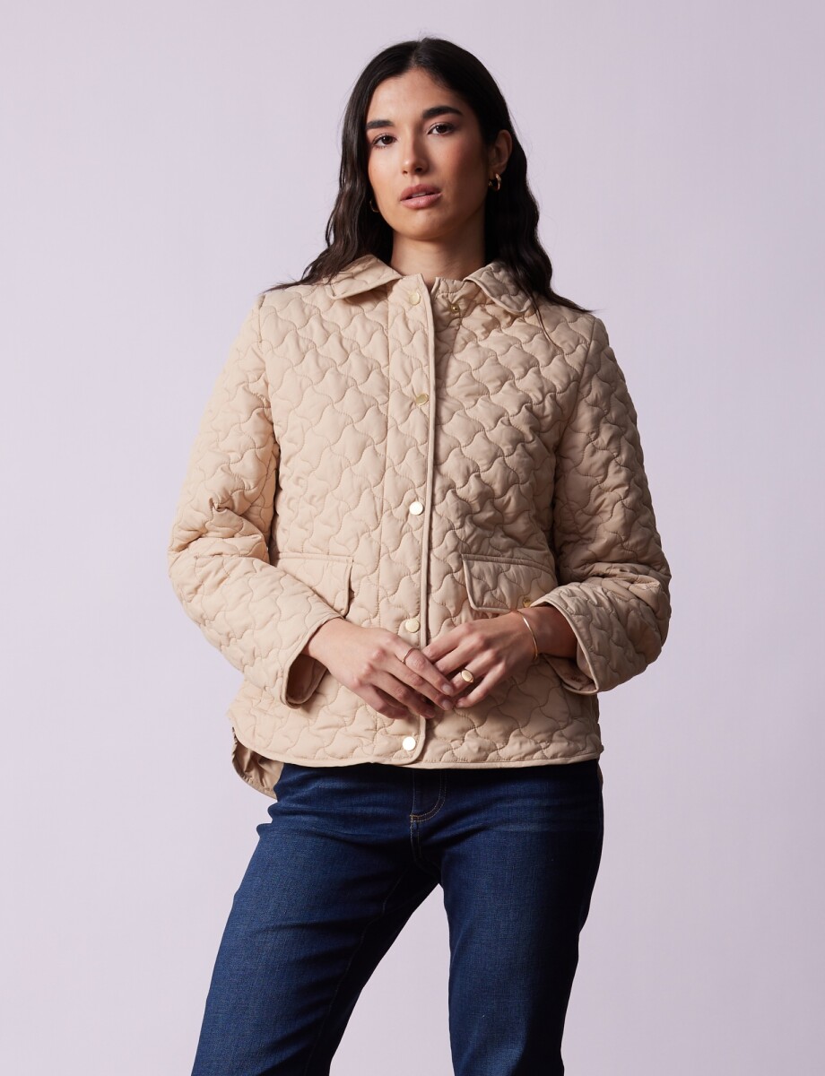Campera Capitoneada - Beige 