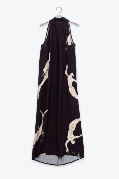 MICHU HALTER DRESS Negro