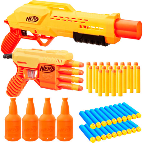 Set 2 Pistola Nerf Cobra + 20 Dardos +4 Latas + Funda Set 2 Pistola Nerf Cobra + 20 Dardos +4 Latas + Funda