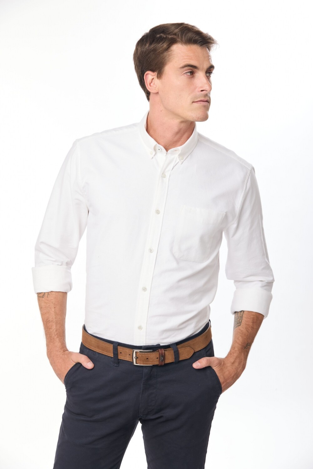 CAMISA SPORT OXFORD Blanco