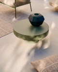 Mesa de centro Aiguablava de cemento verde Ø 66 cm verde Ø 66 cm