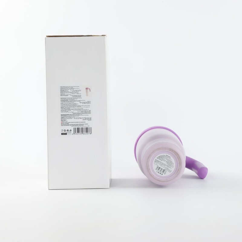 VASO TÉRMICO DE GRAN CAPACIDAD SERIE MACARON CON ASA (1200 ML/MORADO) VASO TÉRMICO DE GRAN CAPACIDAD SERIE MACARON CON ASA (1200 ML/MORADO)