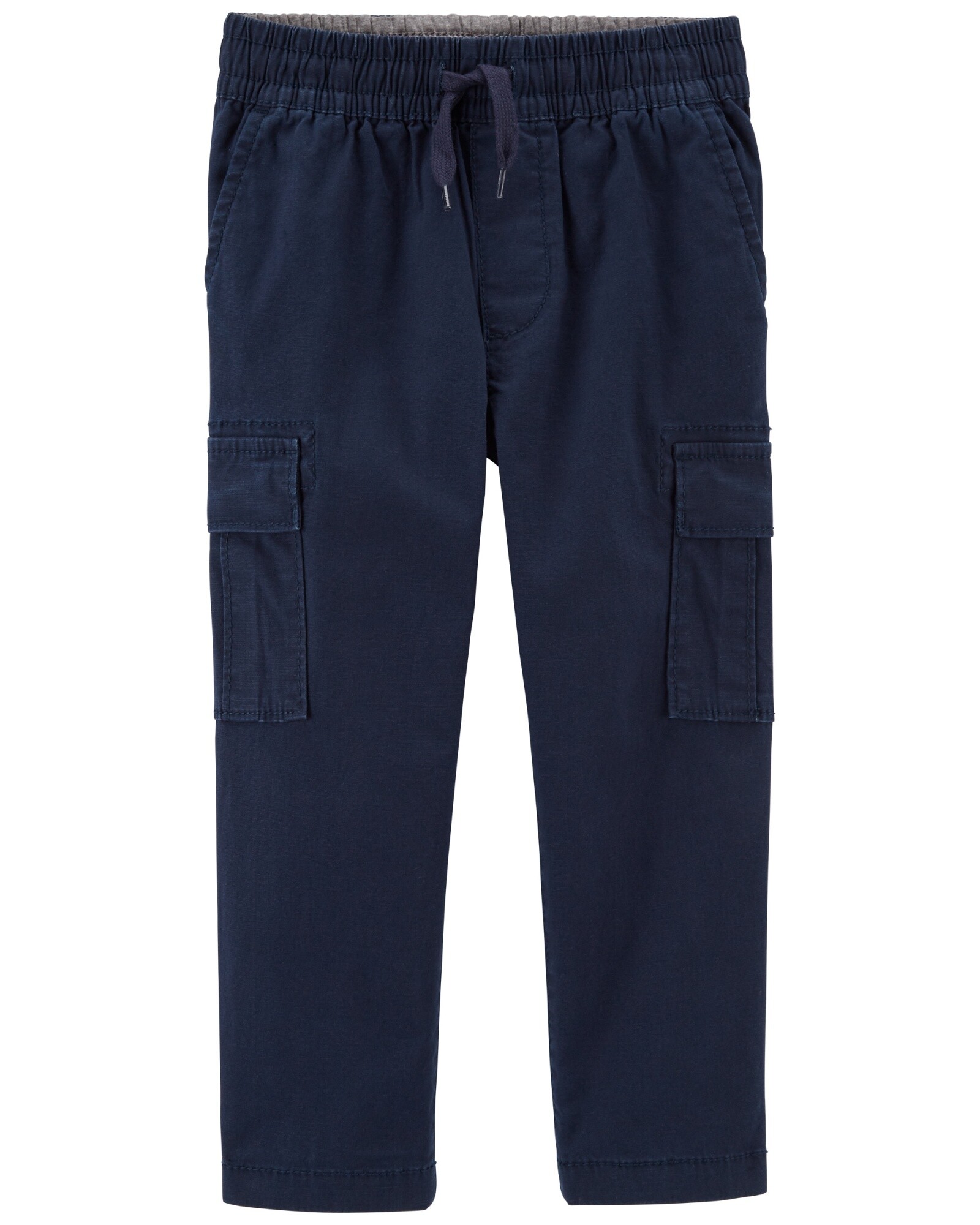 Pantalón cargo de lona, azul Sin color