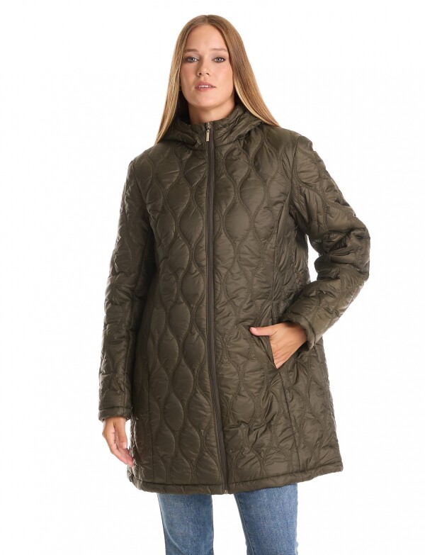 Campera Matelassé Wave OLIVA